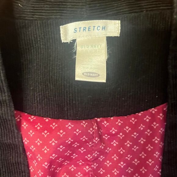 Black Corduroy Blazer Tailored Size Small Old Navy - Picture 3 of 8